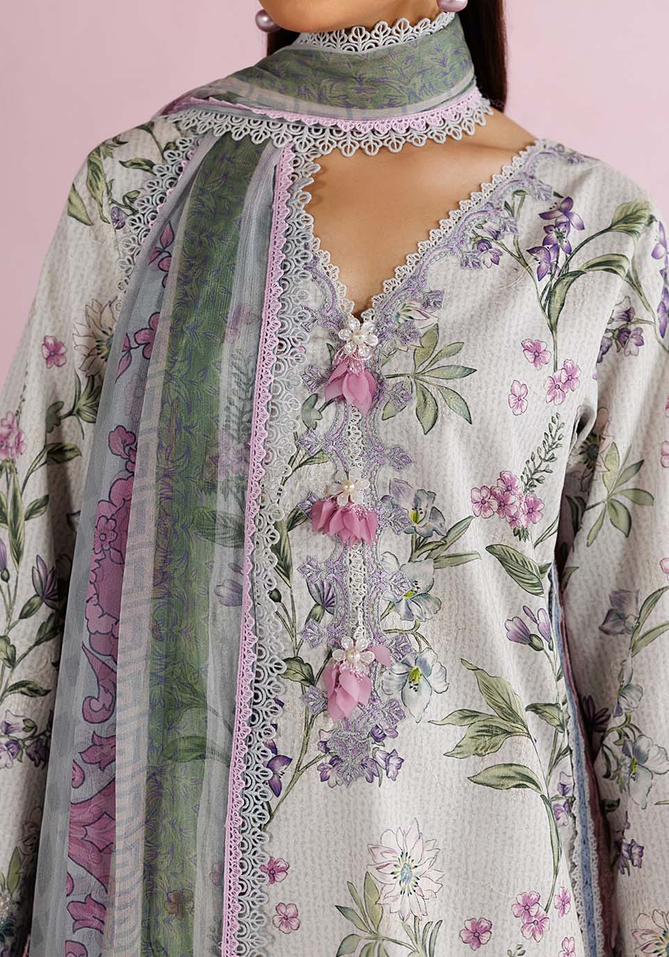 Zarqash | RimJhim The Moonsoon Edit 26 | AFSOON ZQ002 - Casual Dress - available at Maria Faisal in UK and USA.