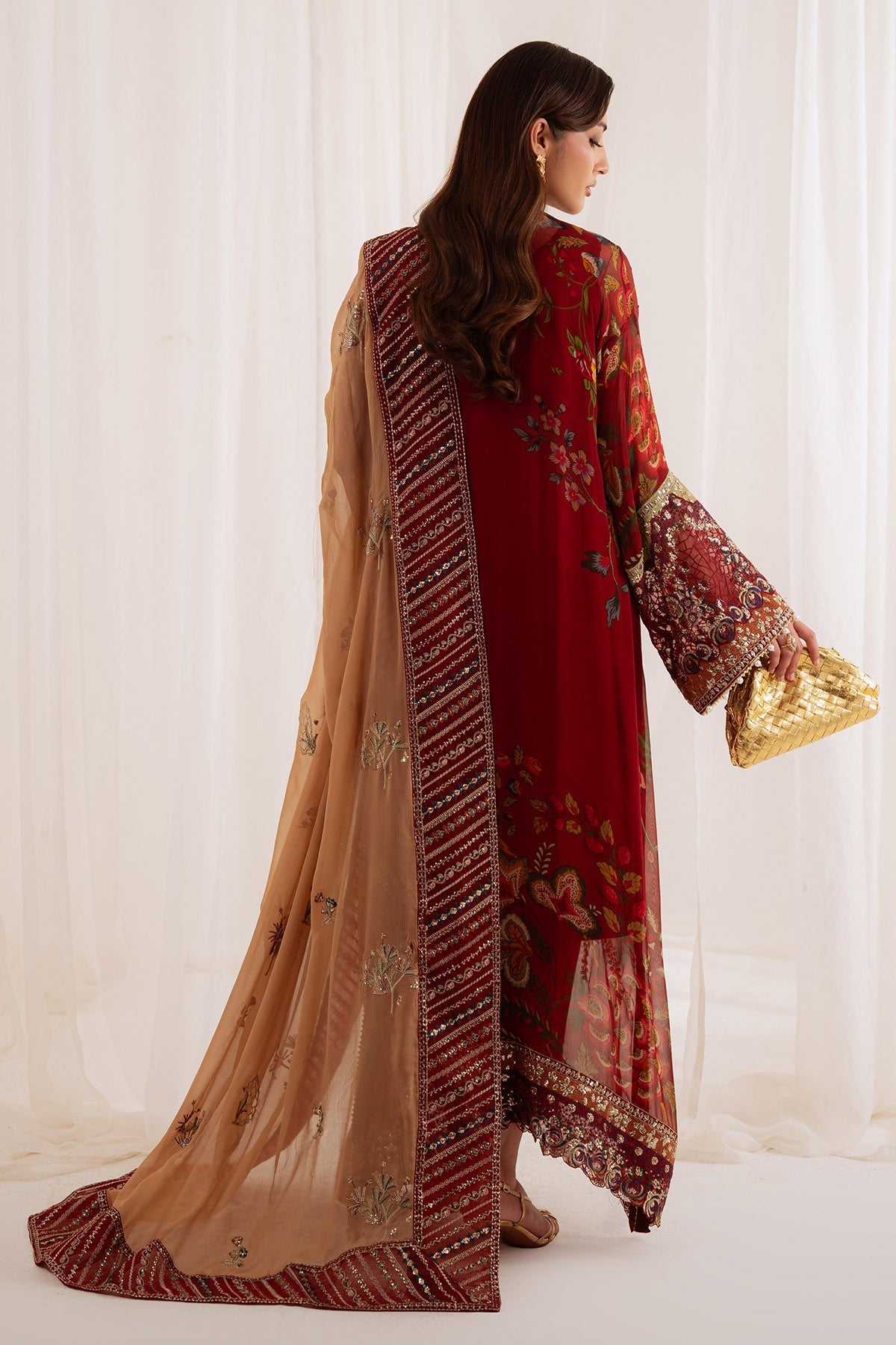 Nureh | Omara Formals | NEL-92 - Formal Dress - available at Maria Faisal in UK and USA.