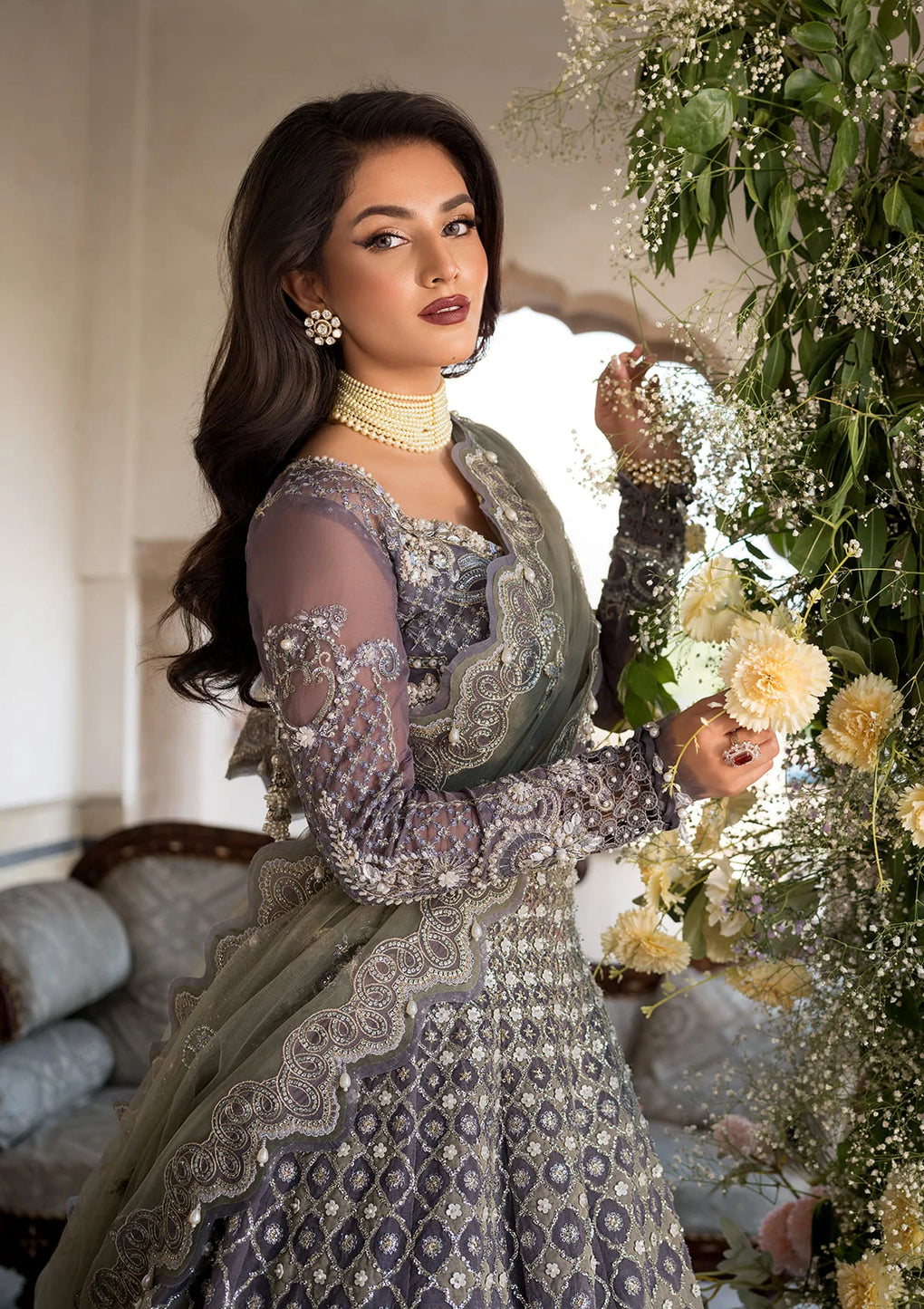 Elaf Premium | Formal Handwork Collection | EFH-02 NAZNEEN - Ladies Clothes - Maria Faisal