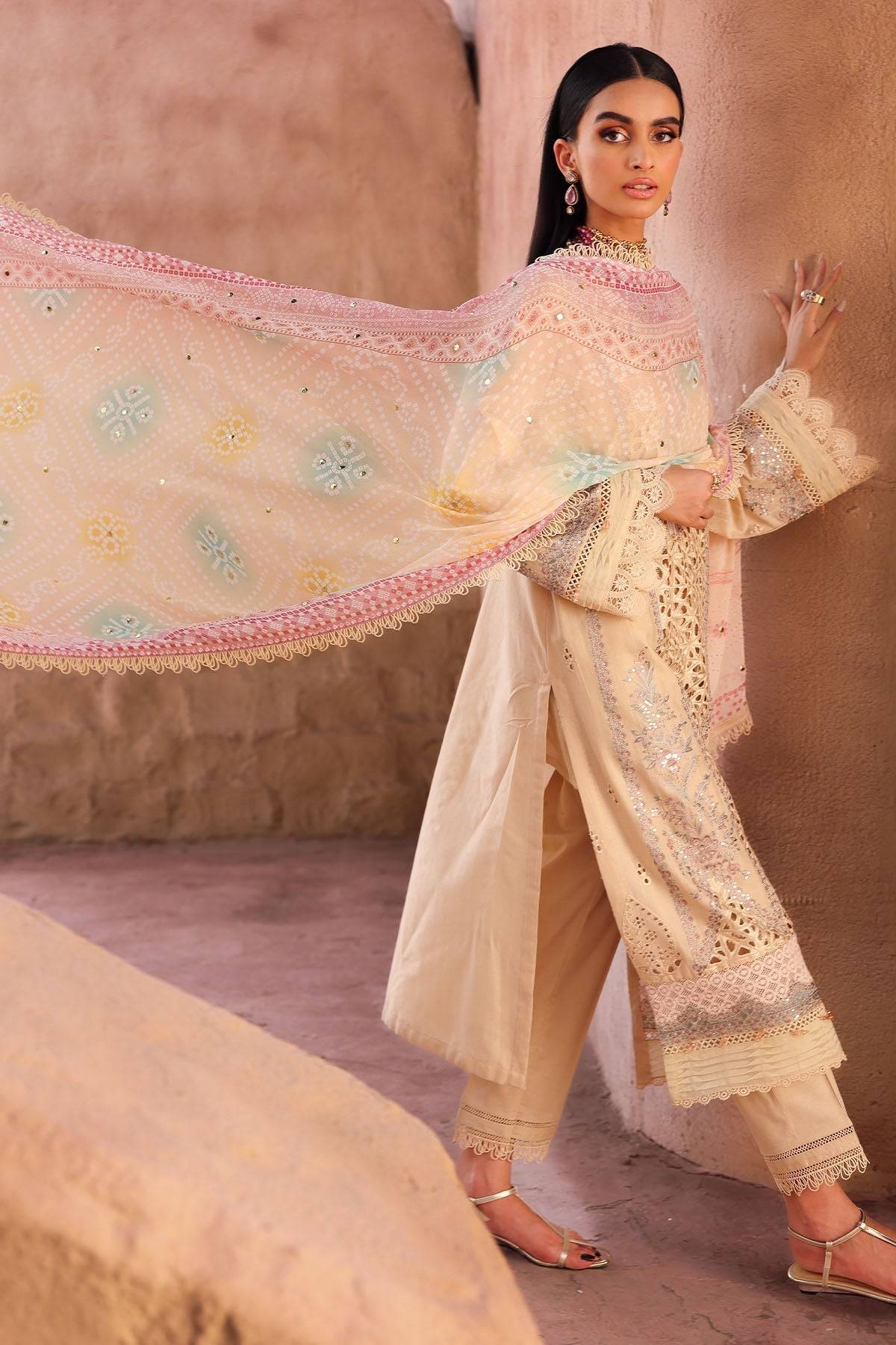 Nureh | Bazaar Lawn | NE-159 by Maria Faisal - Registered Vendor of : Nureh - type : Ladies Clothes - 100% original wedding dresses