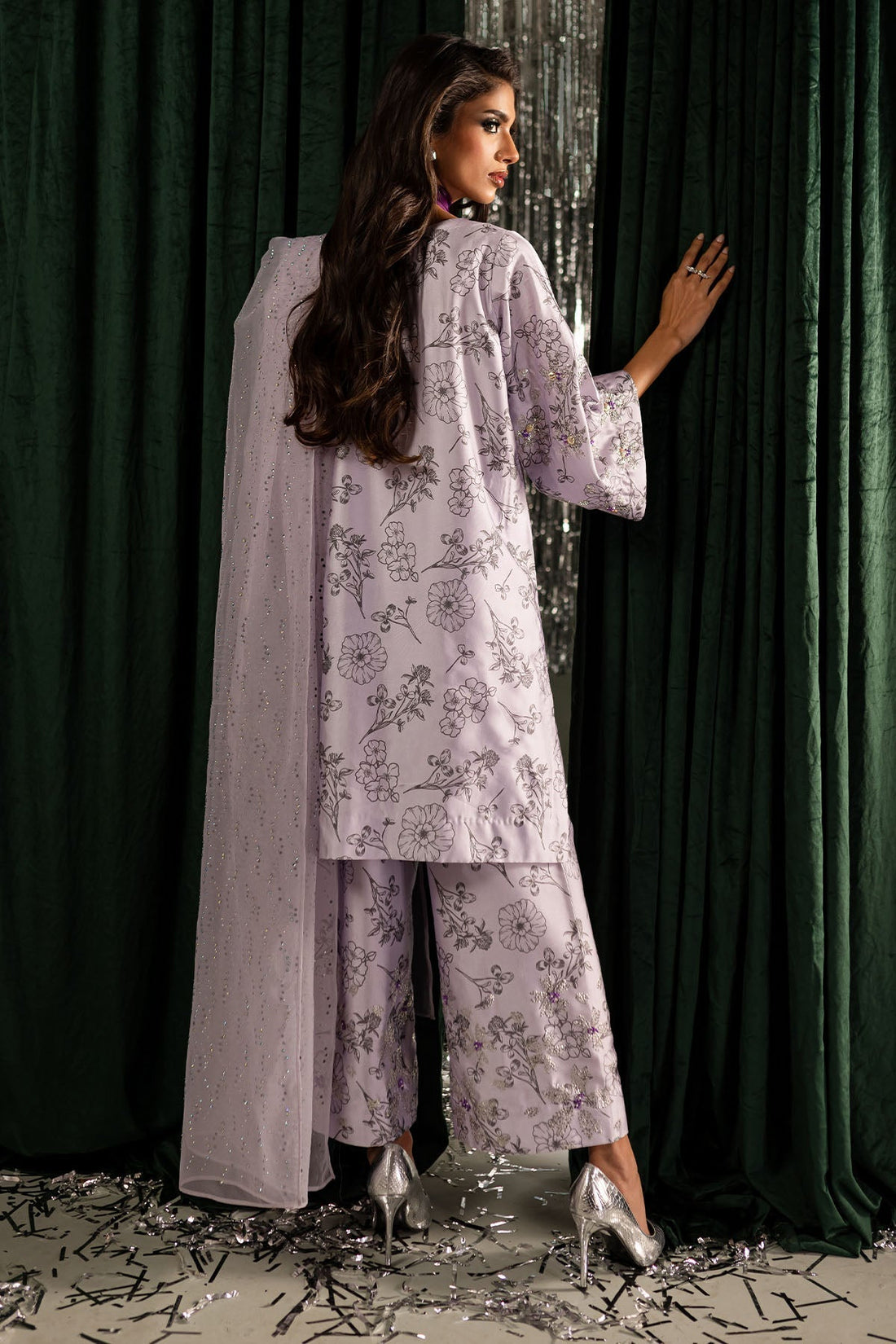 Nureh | Tiny Twinkles | Fairy Dust TW-12 - Designer Dress with Intricate embroidery and embellishments. Shop elegent wedding dress at Maria Faisal.