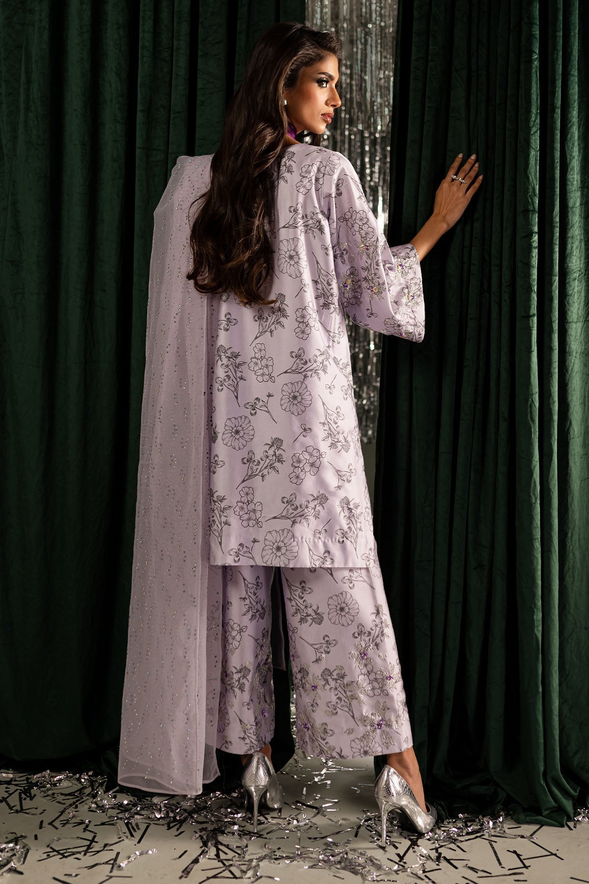 Nureh | Tiny Twinkles | Fairy Dust TW-12 - Designer Dress with Intricate embroidery and embellishments. Shop elegent wedding dress at Maria Faisal.
