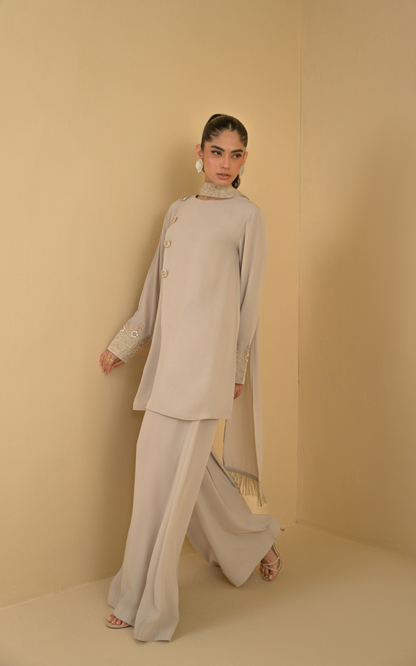 Sana Abbas | La Fiesta | Tessa - Luxury Dress - available at Maria Faisal in UK and USA.