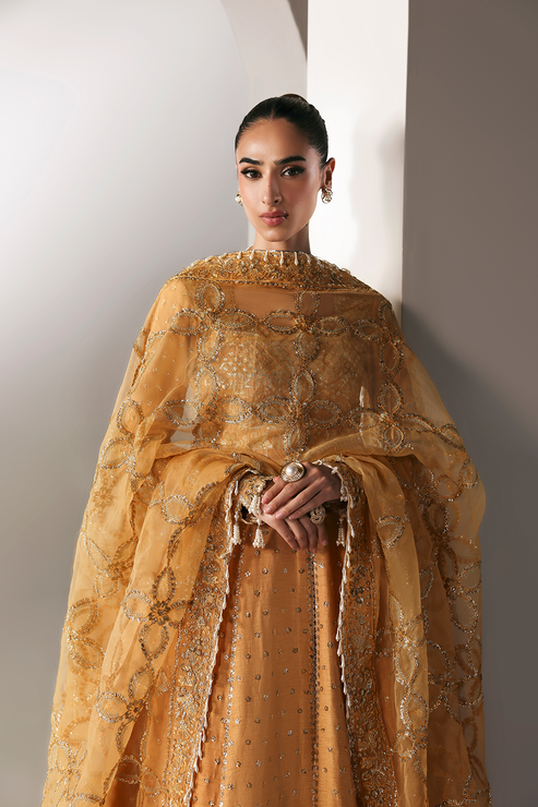 Emaan Adeel | Serein Luxe Silk | GOLDEN HOUR - Formal Dress - available at Maria Faisal in UK and USA.