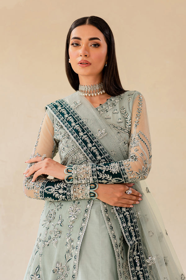 Farasha | Lumiere Formals | FREYA - Designer Dress with Intricate embroidery and embellishments. Shop elegent wedding dress at Maria Faisal.