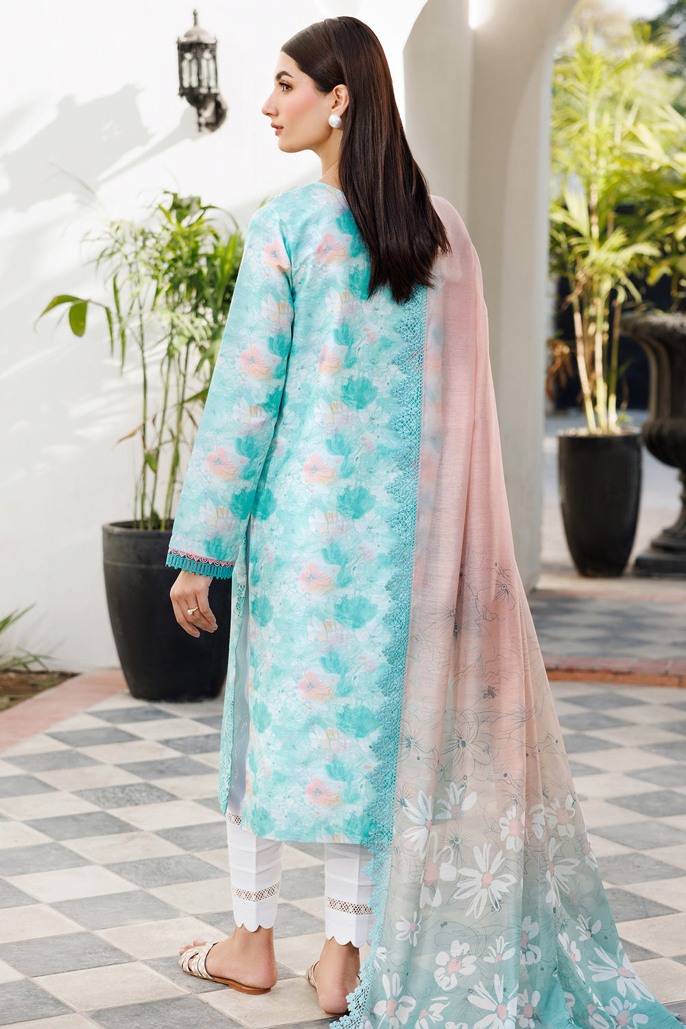 Farasha | Printed Essentials | Blue Dusk - Ladies Clothes - Maria Faisal