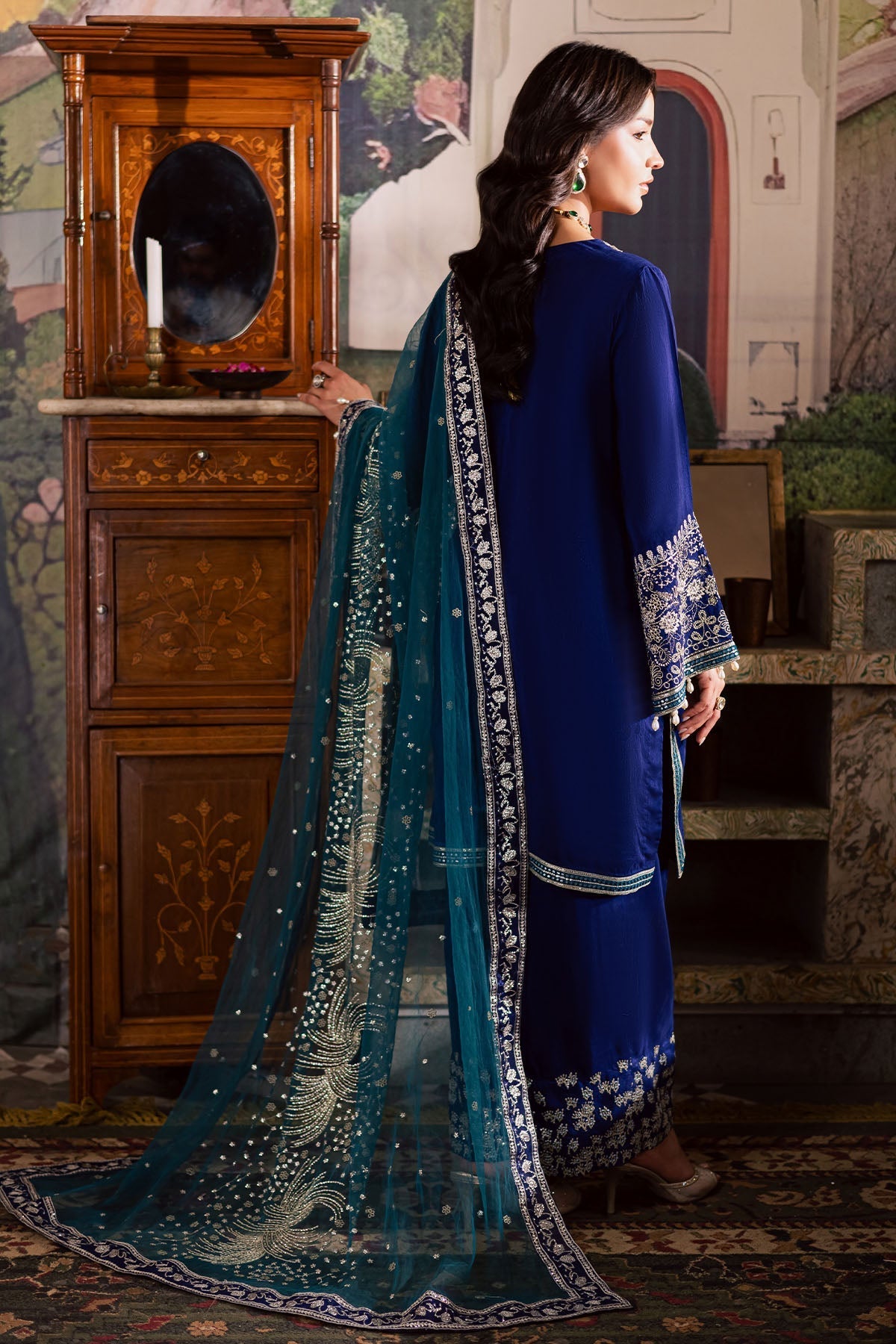 Nureh | Nur Mahal | NE-192 - Formal Dress - available at Maria Faisal in UK and USA.