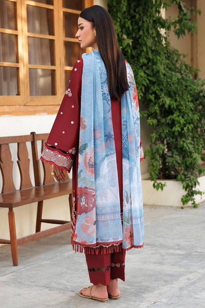 Farasha | Summer Weaves Embroidered Lawn | Crimson Glow by Maria Faisal - Registered Vendor of : Farasha - type : Ladies Clothes - 100% original wedding dresses