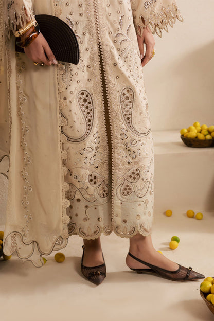 Nureh | Karandi Collection | NE-218 - Luxury Dress - available at Maria Faisal in UK and USA.