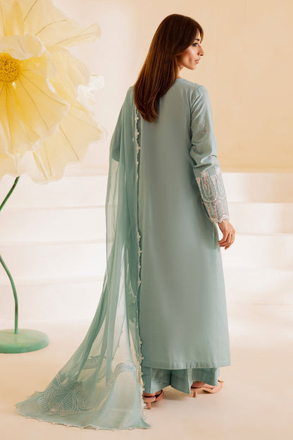 Nureh | Shades of Summer | NP-663 - Luxury Dress - available at Maria Faisal in UK and USA.