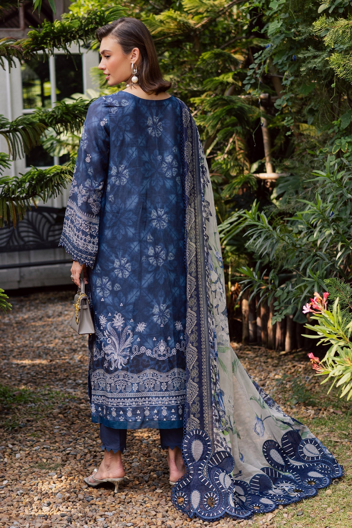 Nureh | Gardenia Lawn 26 | NSG-213 - Dress - available at Maria Faisal in UK and USA.