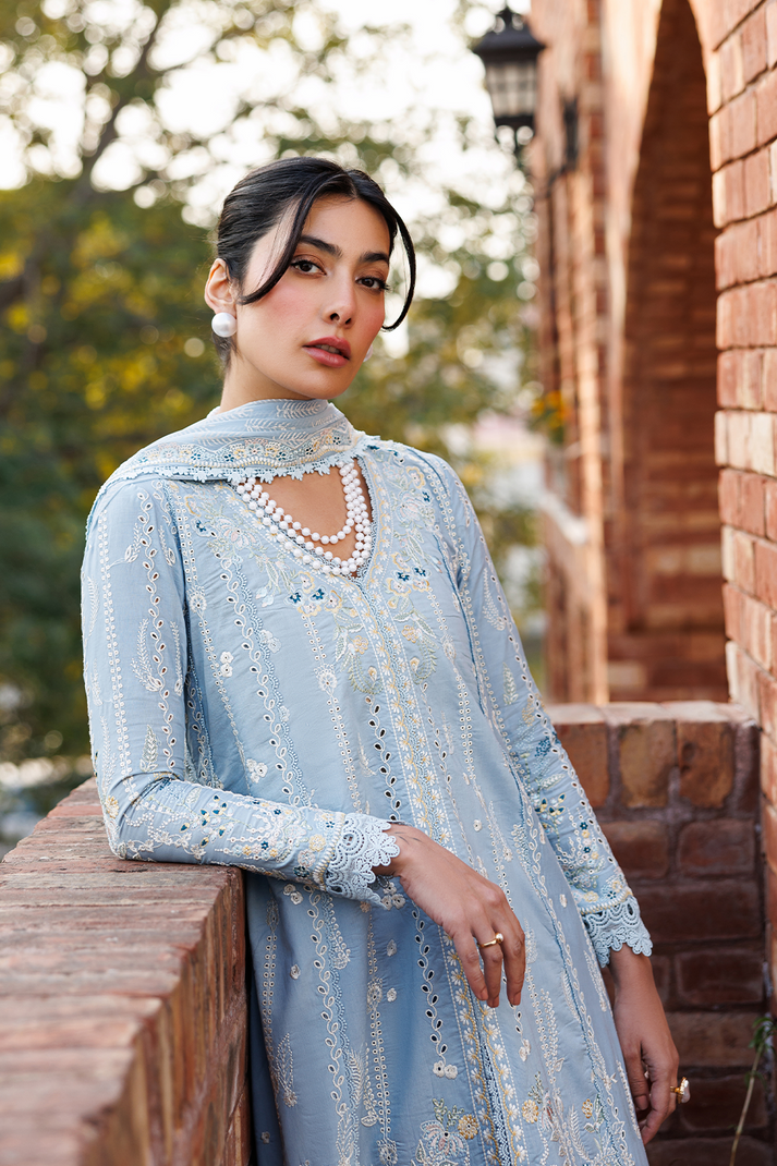 Emaan Adeel | Mirabelle Festive Luxury Lawn | BLISSFUL DREAMS - Luxury Dress - available at Maria Faisal in UK and USA.