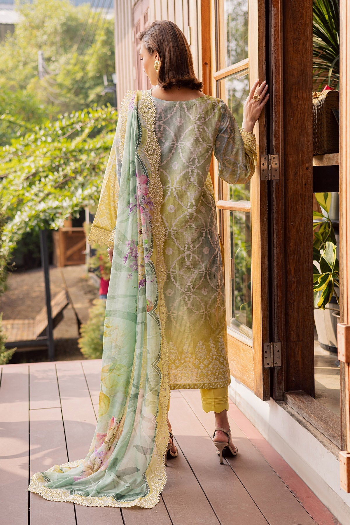Nureh | Gardenia Lawn 26 |NSG-207 - Dress - available at Maria Faisal in UK and USA.
