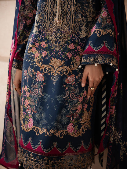 Gulaal | Syra Lawn 26 | Aluxe SKU D - 8 - Luxury Dress - available at Maria Faisal in UK and USA.