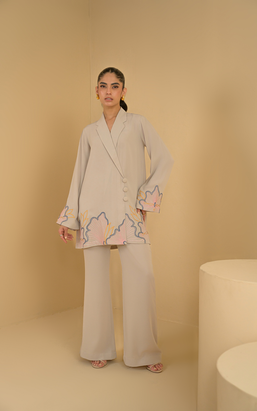 Sana Abbas | La Fiesta | Ivara - Luxury Dress - available at Maria Faisal in UK and USA.