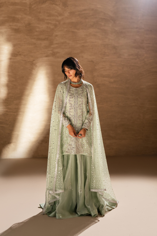 Sana Abbas | Zalea Formals | NYMA - Formal Dress - available at Maria Faisal in UK and USA.