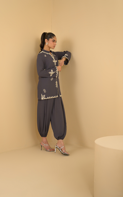 Sana Abbas | La Fiesta | Xena - Luxury Dress - available at Maria Faisal in UK and USA.