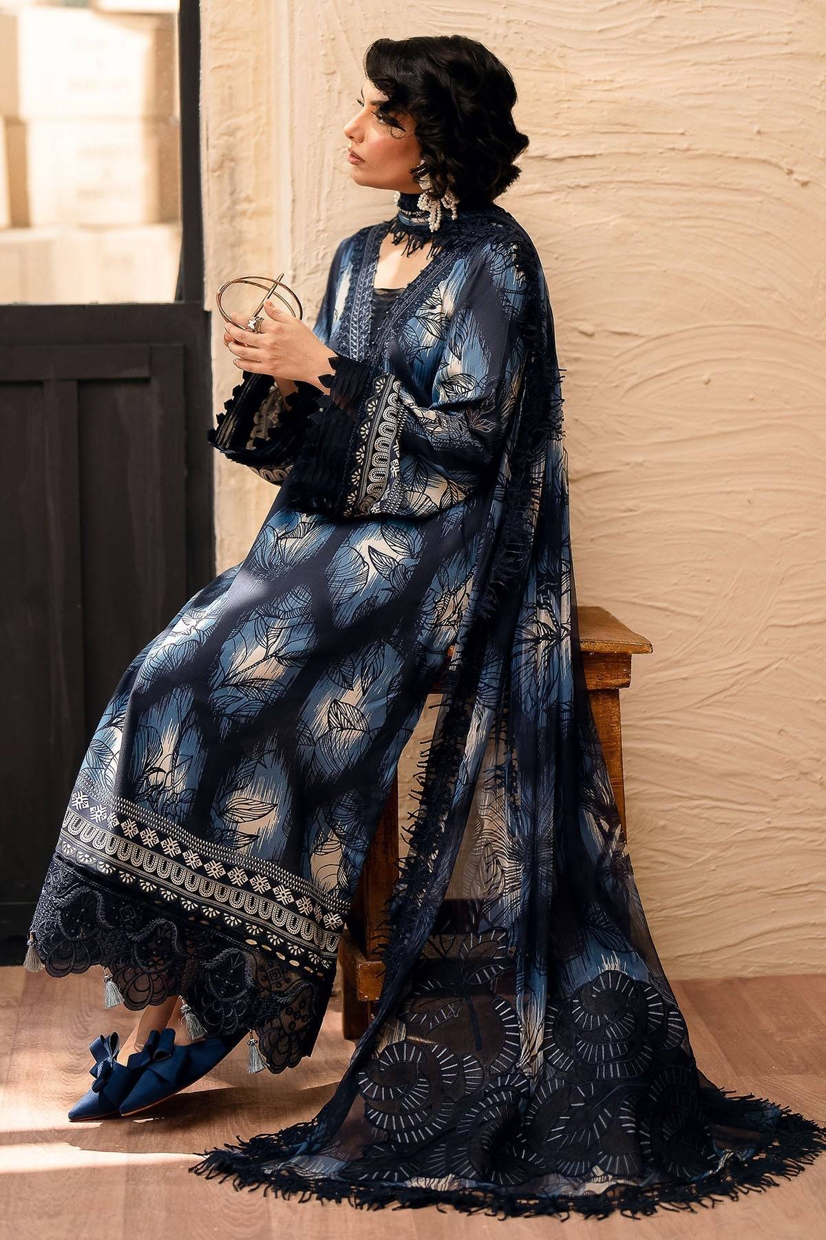 Nureh | Glam Girl Lawn | GL-21 by Maria Faisal - Registered Vendor of : Nureh - type : Ladies Clothes - 100% original wedding dresses