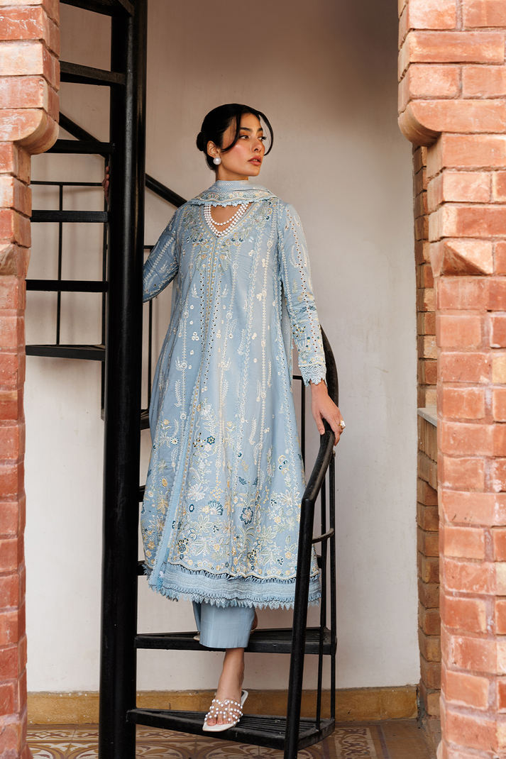 Emaan Adeel | Mirabelle Festive Luxury Lawn | BLISSFUL DREAMS - Luxury Dress - available at Maria Faisal in UK and USA.