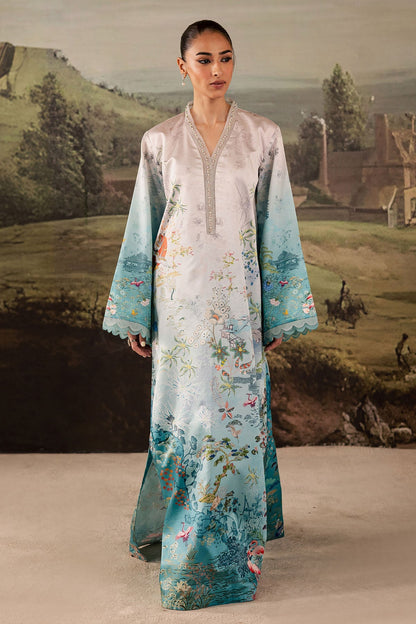 Nureh | Shades of Winter | NP-672 - Casual Dress - available at Maria Faisal in UK and USA.