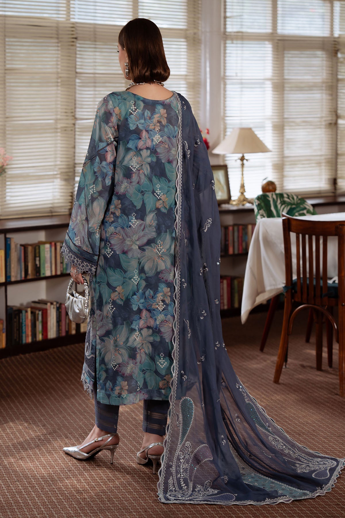 Nureh | Swiss Lawn | NS-162 - Luxury Dress - available at Maria Faisal in UK and USA.