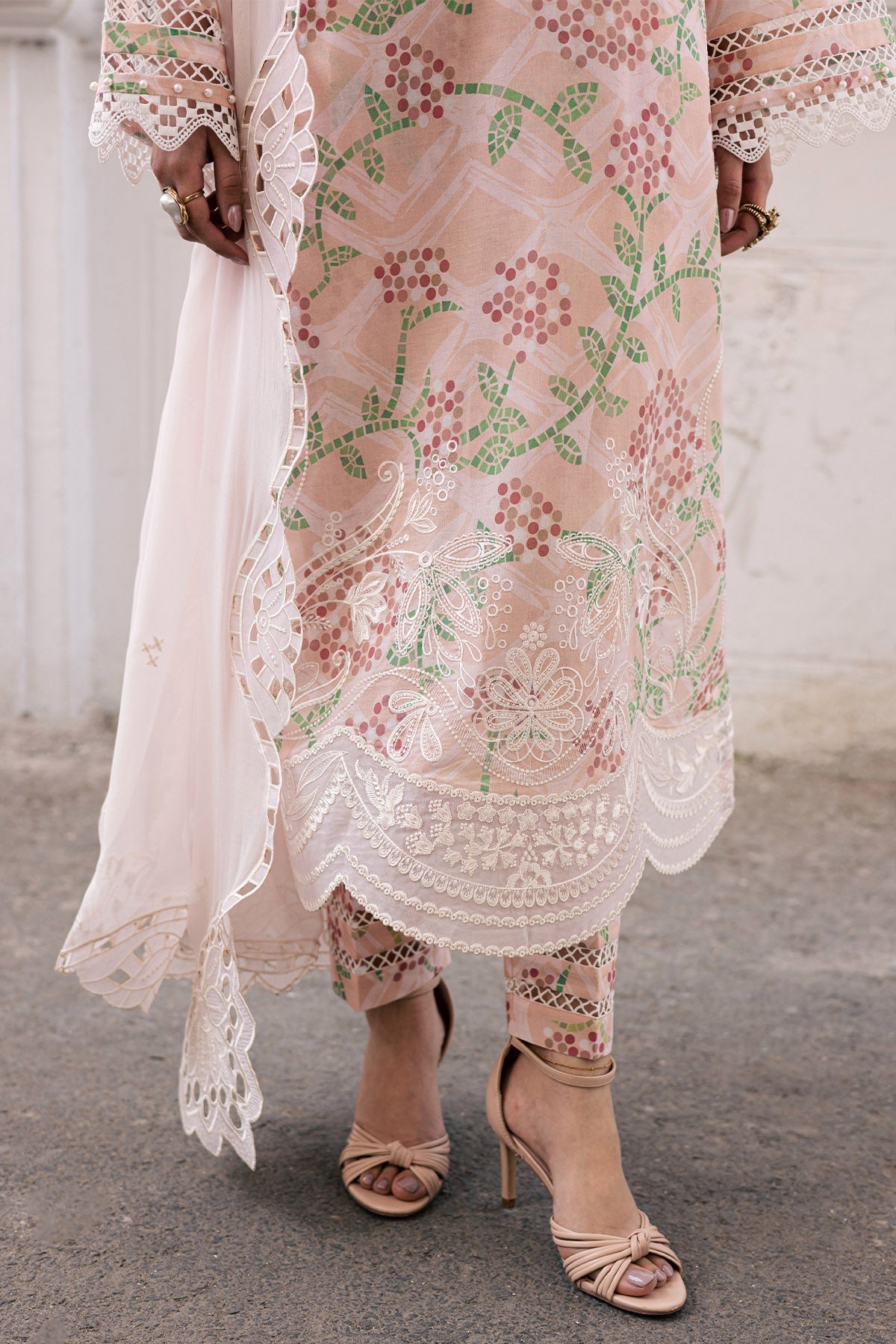 Nureh | Maya Lawn | NS-169 - Luxury Dress - available at Maria Faisal in UK and USA.