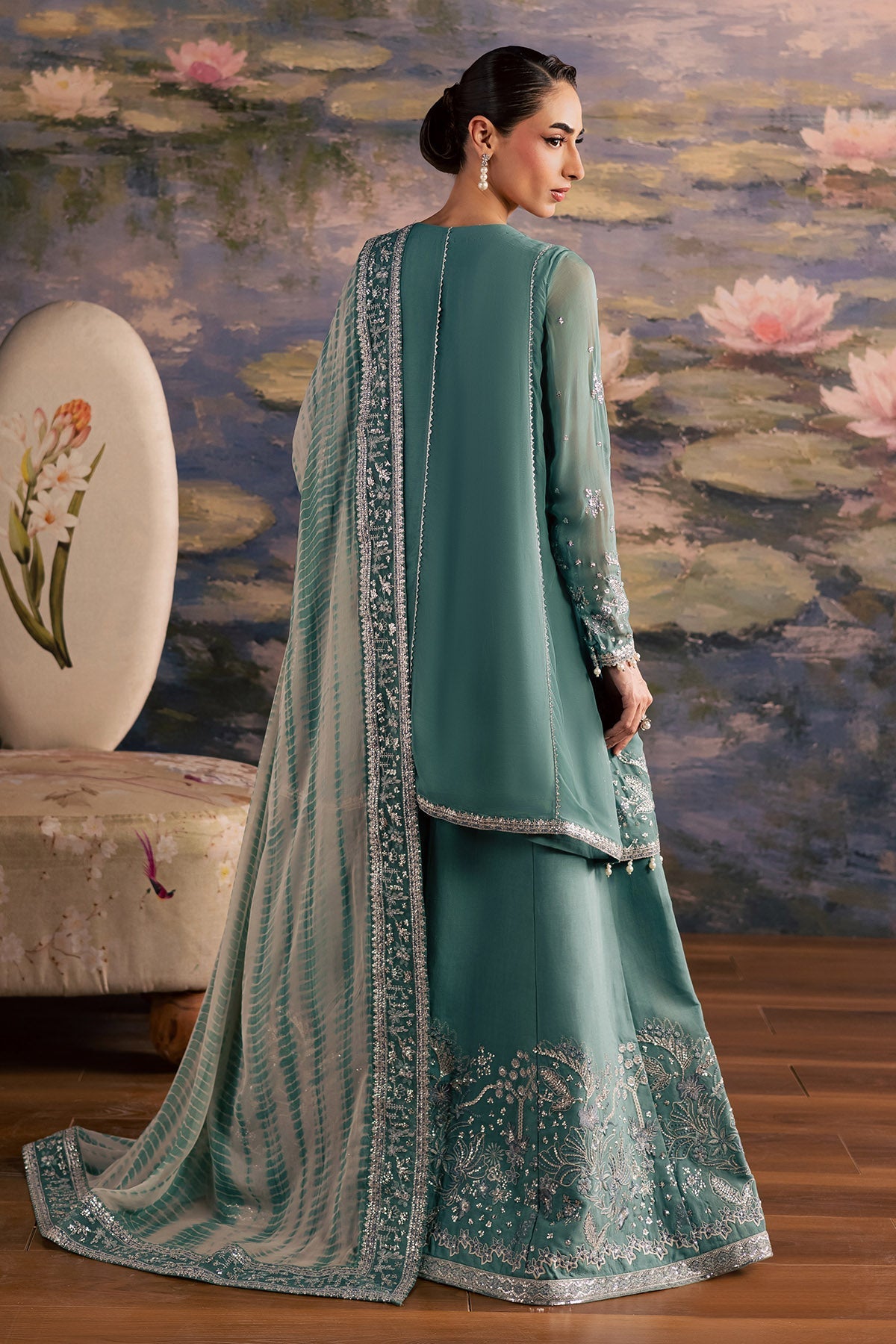 Nureh | Fancy Formal 26 | NP-783 - Formal Dress - available at Maria Faisal in UK and USA.