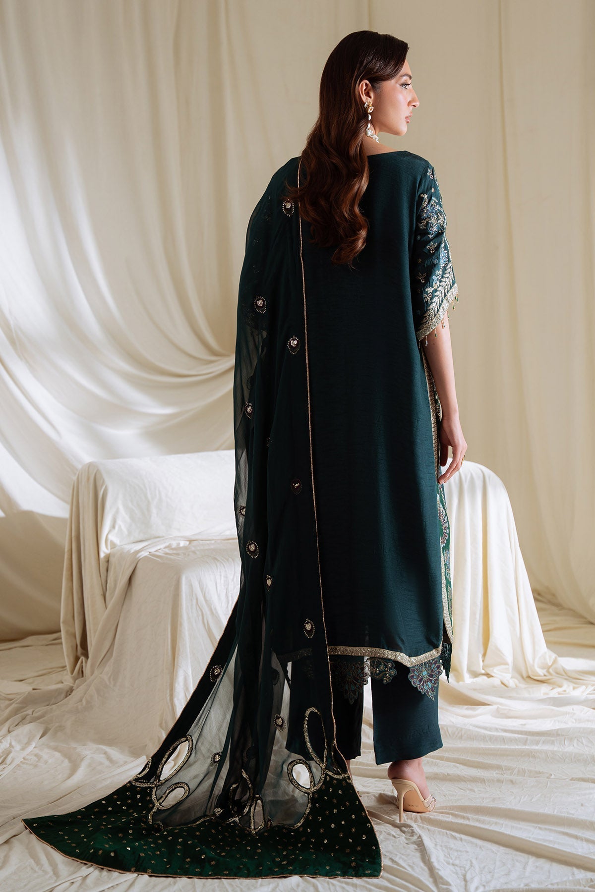 Nureh | Omara Formals | NEL-90 - Formal Dress - available at Maria Faisal in UK and USA.