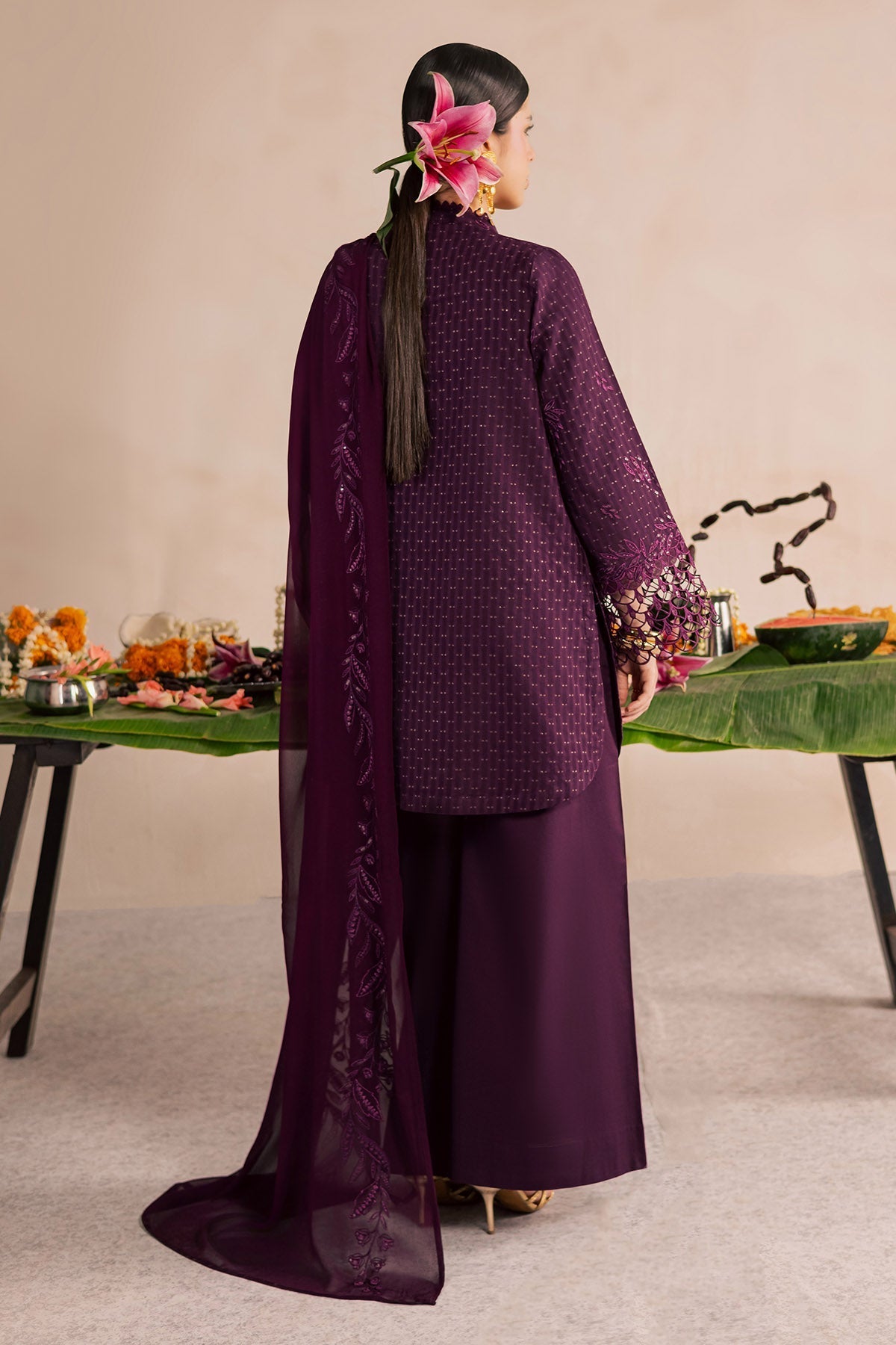 Nureh | Shades of Summer | NP-792 - Luxury Dress - available at Maria Faisal in UK and USA.