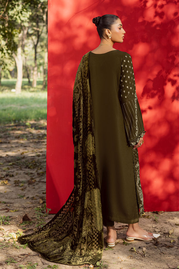 NE-190 – authentic Pakistani dress from the Exclusive Leather Peach collection for women in the UK