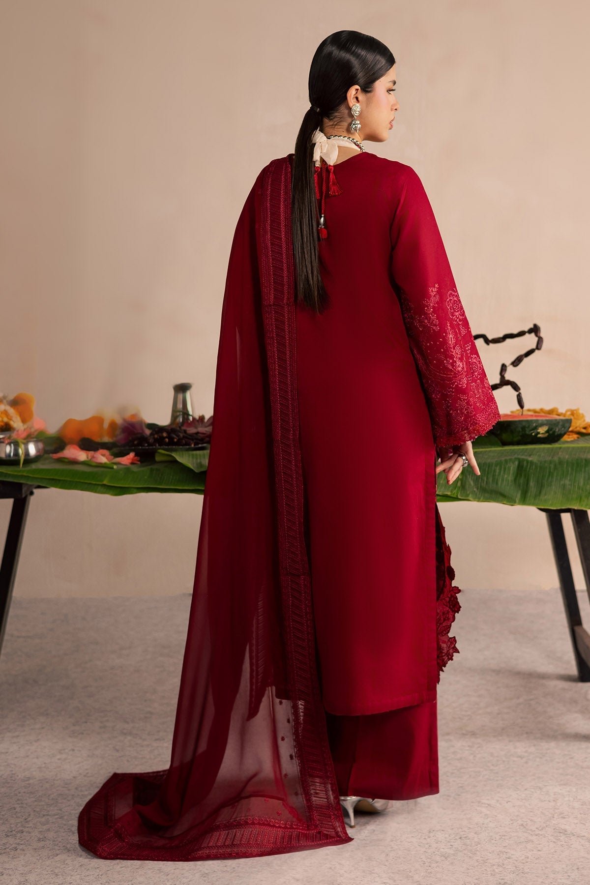 Nureh | Shades of Summer | NP-789 - Luxury Dress - available at Maria Faisal in UK and USA.