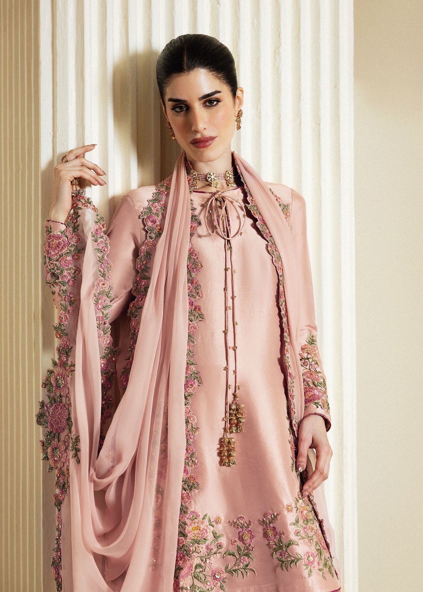 Hussain Rehar | Luxury Pret 26 | Zahra - Luxury Dress - available at Maria Faisal in UK and USA.