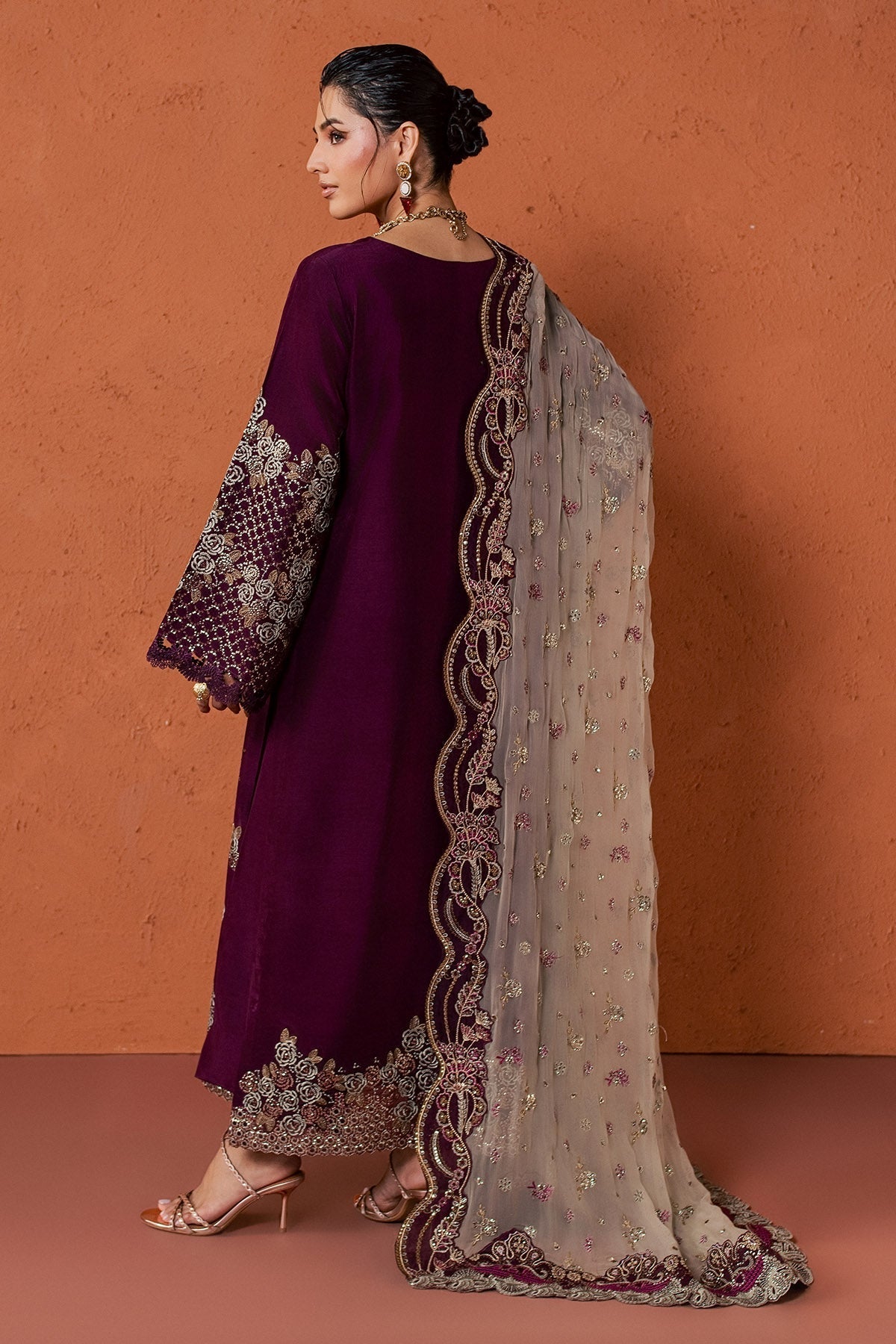 Nureh | Fancy Formal 26 | NP-829 - Formal Dress - available at Maria Faisal in UK and USA.