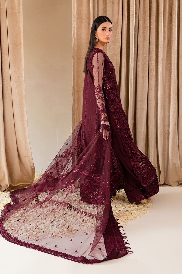 Farasha | Lumiere Formals | CYRA - Designer Dress with Intricate embroidery and embellishments. Shop elegent wedding dress at Maria Faisal.