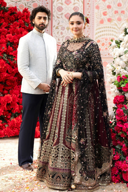 Nureh | Jhoomro Formals | NL-95 Emara - Formal Dress - available at Maria Faisal in UK and USA.