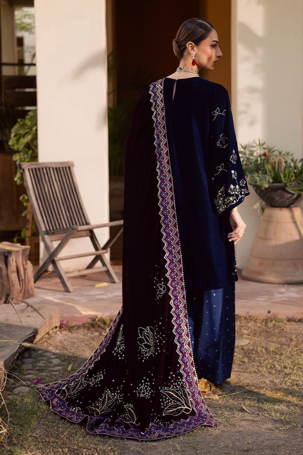 NW-116 – authentic Pakistani dress from the Maya Velvet collection for women in the UK