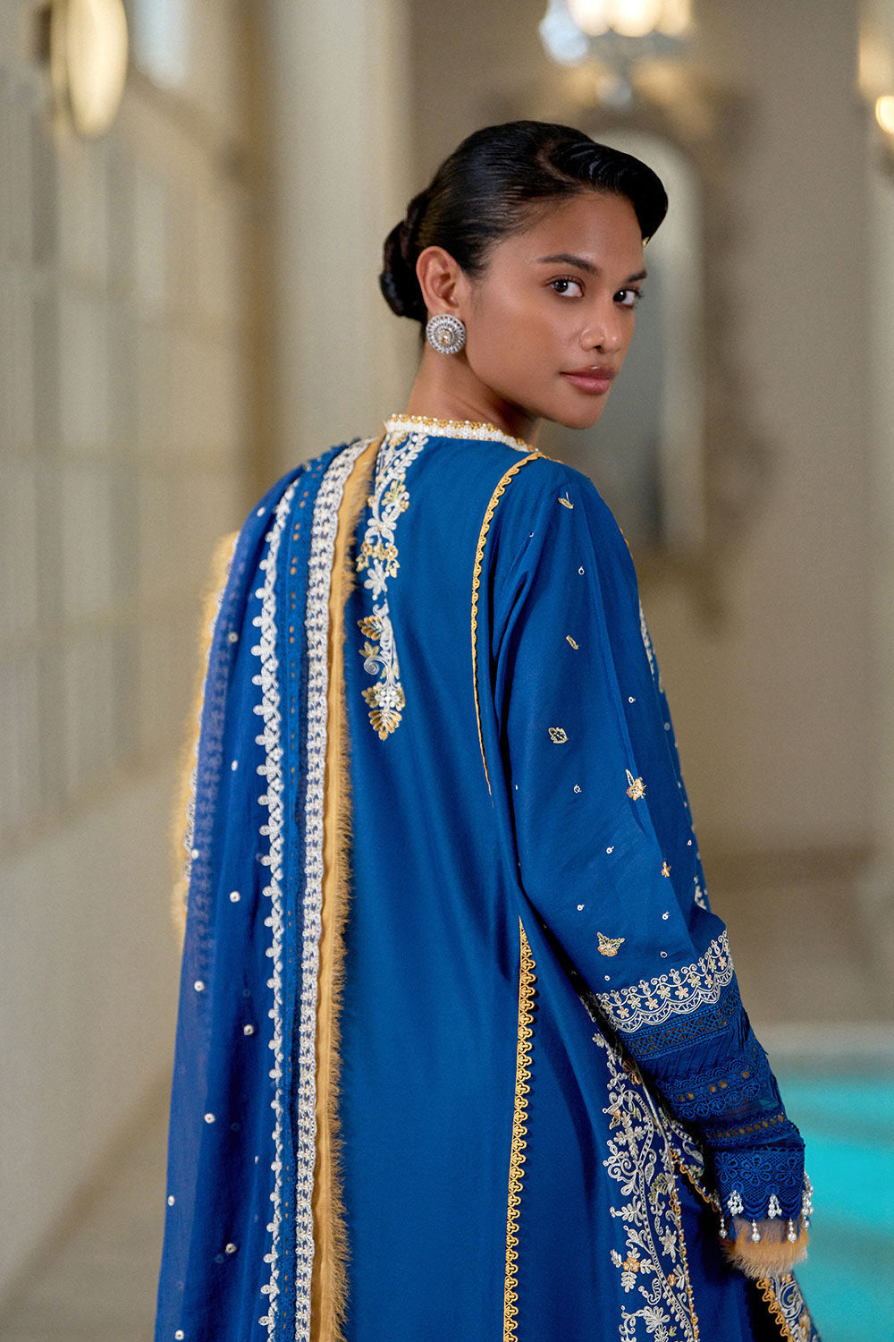 Sobia Nazir | Luxury Lawn Eid 26 | 8A - Luxury Dress - available at Maria Faisal in UK and USA.