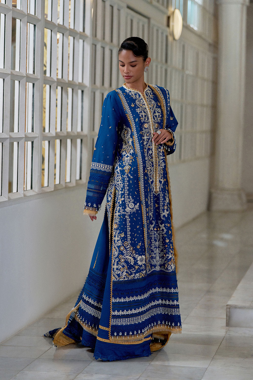 Sobia Nazir | Luxury Lawn Eid 26 | 8A - Luxury Dress - available at Maria Faisal in UK and USA.
