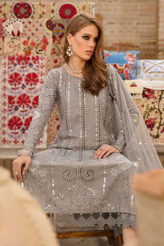 Maria B | Luxury Lawn | D-2308-B - Ladies Clothes - Maria Faisal