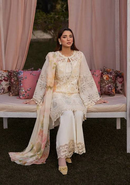 Kahf Premium | Luxury Lawn 25 | KLR-07 Miriam by Maria Faisal - Registered Vendor of : Kahf Premium - type : Ladies Clothes - 100% original wedding dresses