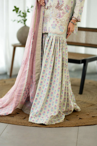 Wahaj M Khan | Sanam Luxe | Mint Élan GS - Luxury Dress - available at Maria Faisal in UK and USA.