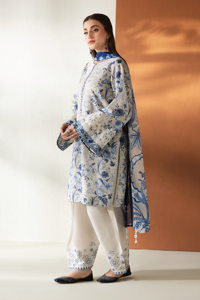 Baroque | Luxury Summer Pret | UF-4429 - Luxury Dress - available at Maria Faisal in UK and USA.