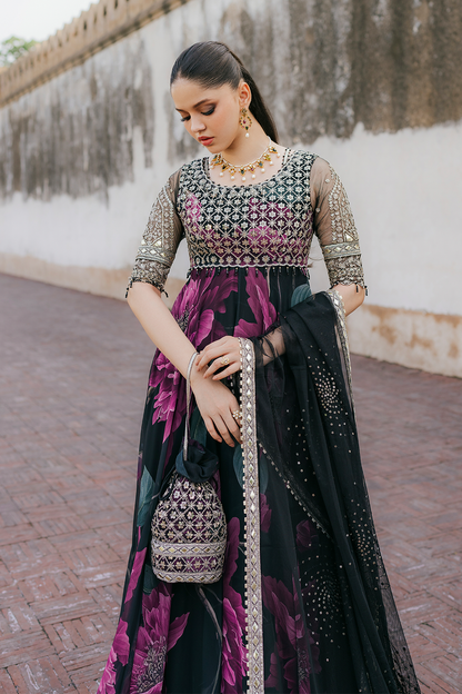 Iznik | Formal Wear | UE-321 - Dress - available at Maria Faisal in UK and USA.