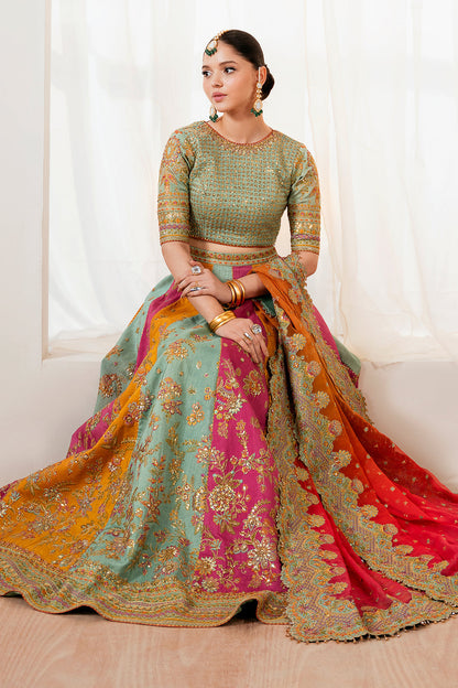 Baroque | Formals Collection | EMBROIDERED SILK UF-4036 - Formal Dress - available at Maria Faisal in UK and USA.