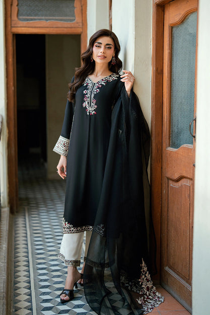 Azure | Vogue Formals | Black Swan - Formal Dress - available at Maria Faisal in UK and USA.