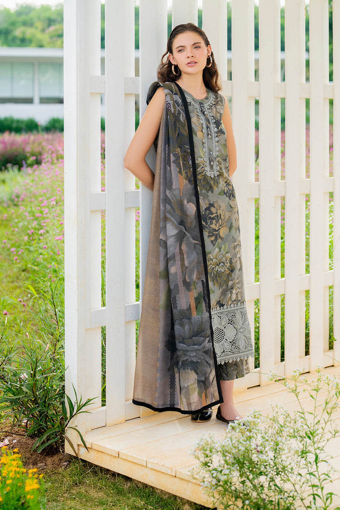 Baroque | Luxury Pret Summer | UF-4218 - Luxury Dress - available at Maria Faisal in UK and USA.