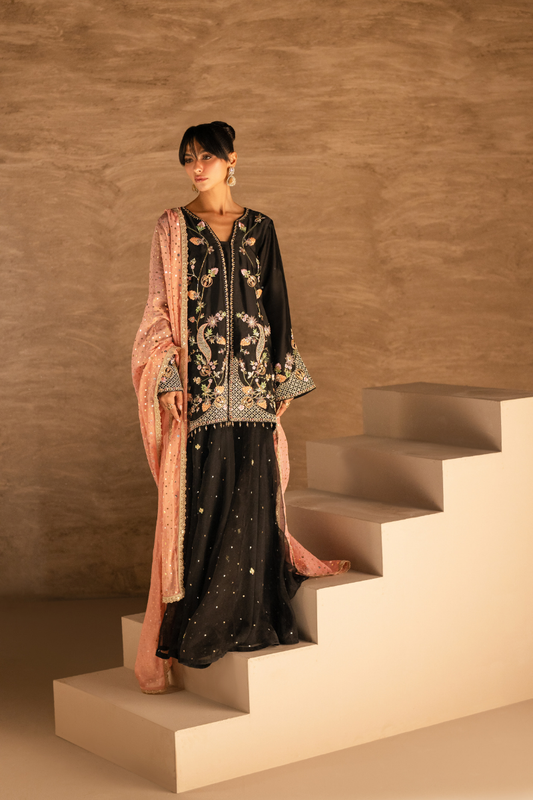Sana Abbas | Zalea Formals | MYSHA - Formal Dress - available at Maria Faisal in UK and USA.
