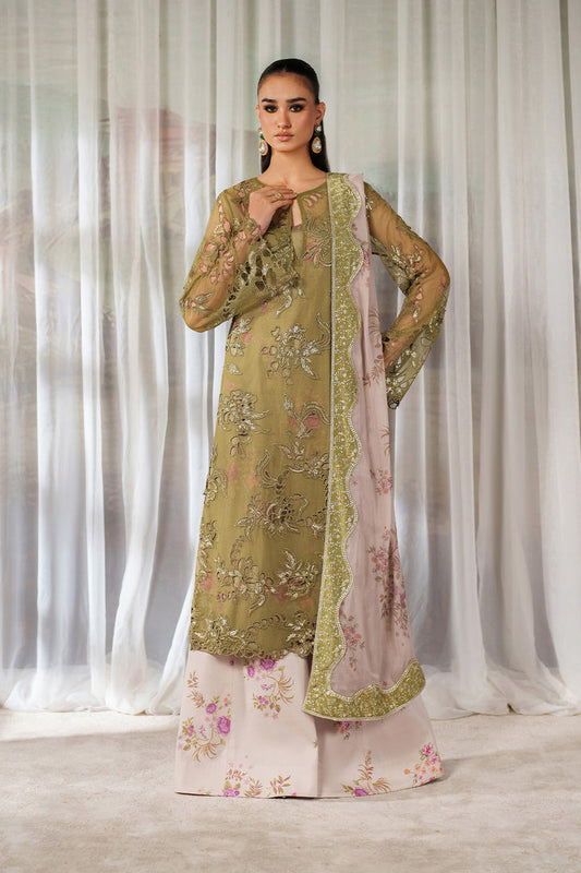 Iznik | Printed Formals | UE-543 - Formal Dress - available at Maria Faisal in UK and USA.