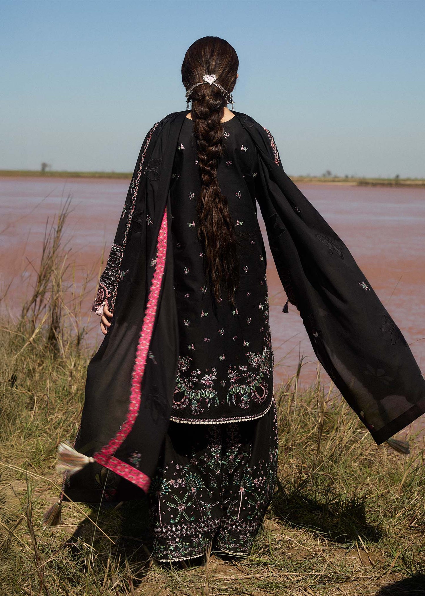 Hussain Rehar | Surkh Eid Pret’25 | Siyah by Maria Faisal - Registered Vendor of : Hussain Rehar - type : Ladies Clothes - 100% original wedding dresses