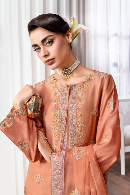 Rangrasiya | Lumeire Silk |Clara - Luxury Dress - available at Maria Faisal in UK and USA.